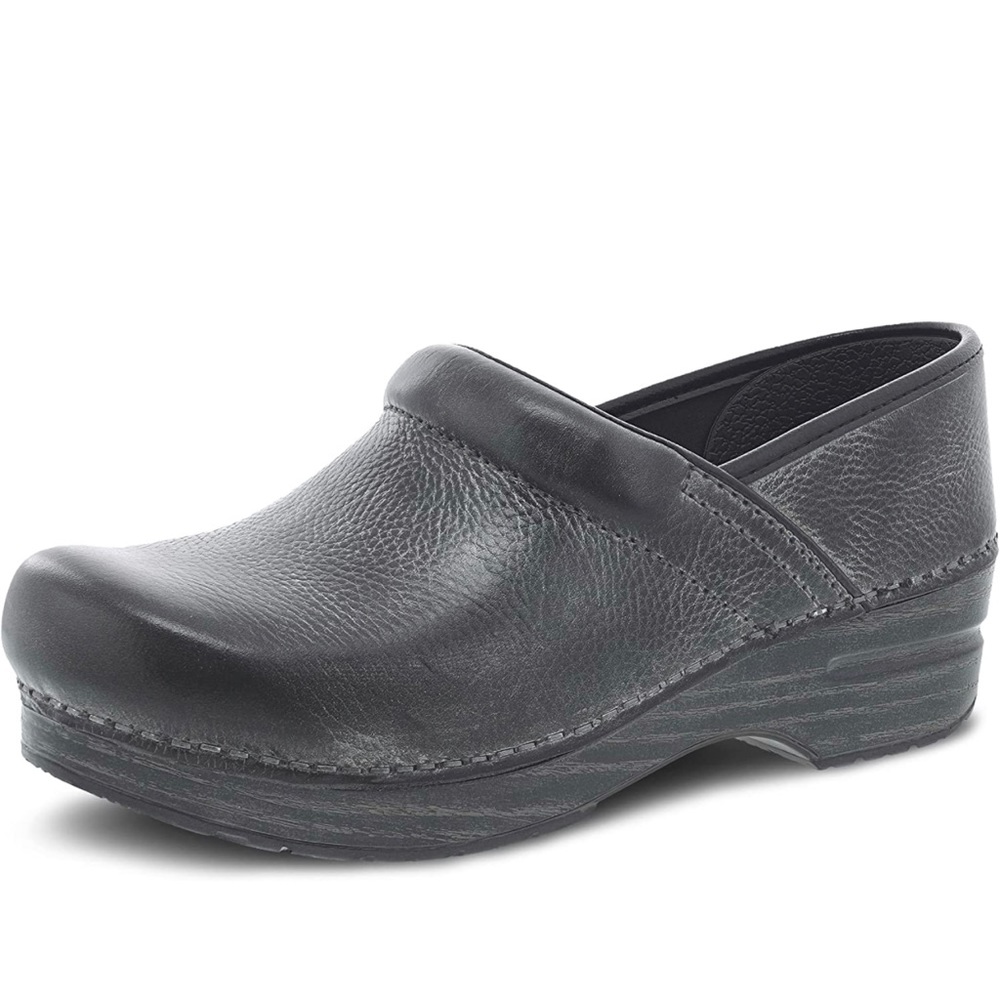 Dansko Women's Professional Distressed Charcoal Clog